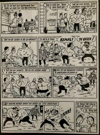 Willy Vandersteen - Suske en Wiske / Bob et Bobette - Jeromba De Griek - Planche originale