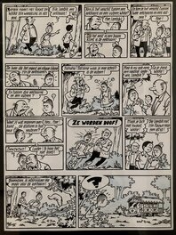 Willy Vandersteen - Suske en Wiske / Bob et Bobette - Wattman - Planche originale