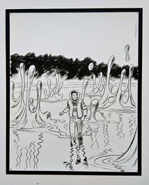 Frederik Peeters - Aâma, illustration de couverture de la revue Fiction tome 12. - Original Cover