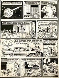 Willy Vandersteen - Suske en Wiske / Bob et Bobette - Het Hondenparadijs - Planche originale
