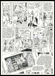 Planche originale - 1976 - Tardi - Adèle Blanc-Sec - Le Démon de la Tour Eiffel