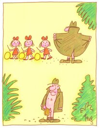 Trez - "jeux d'enfants" - Original Illustration
