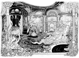 Lionel Richerand - Lionel Richerand Double planche L'esprit de Lewis Tome 2 pages 94-95