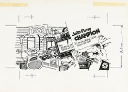 Jacques Tardi - Entreprise Champion - Illustration originale