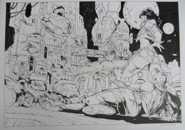 Romano Molenaar - Minxx cyberpunk issue 3 - Planche originale