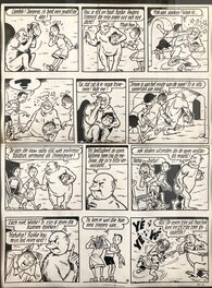 Willy Vandersteen - Suske en Wiske / Bob et Bobette - De Apekermis - Planche originale