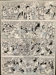 Paul Geerts - Suske en Wiske / Bob et Bobette - De Poppenpakker - Planche originale