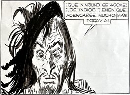 Hugo Pratt - Sergent Kirk - Il Castello di Titlan page 74 - planche originale - comic art b Hugo Pratt - Sergent Kirk - Il Castello di Titlan page 74 - planche originale - comic art b