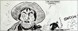 Hugo Pratt - Sergent Kirk - Il Castello di Titlan page 75 - planche originale - comic art f Hugo Pratt - Sergent Kirk - Il Castello di Titlan page 75 - planche originale - comic art f
