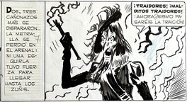 Hugo Pratt - Sergent Kirk - Il Castello di Titlan page 75 - planche originale - comic art g Hugo Pratt - Sergent Kirk - Il Castello di Titlan page 75 - planche originale - comic art g