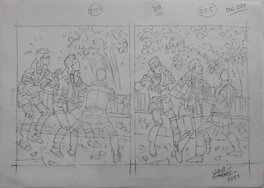Carlos Giménez - C'est aujourd'hui - Pablo, Raúl et Recaredo - Original art