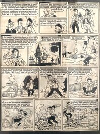 Willy Vandersteen - Suske en Wiske / Bob et Bobette - De Kleppende Klipper - Planche originale