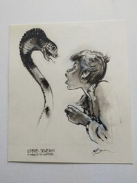 René Follet - Steve Séverin : le cercle de justice - Original Illustration