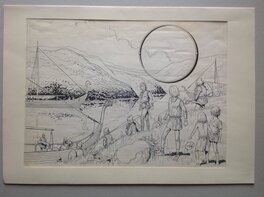 L'original Prêt a être encadré avec son Passe-Partout au Format entier de 40 X 50 Cm . L'original Prêt a être encadré avec son Passe-Partout au Format entier de 40 X 50 Cm .