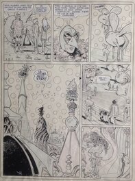 Robert Gigi - Gigi Planche Originale 21 Agar 1 Jouets Maléfiques + Couleur au dos , Planche Signée 1973 - Comic Strip