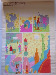La Planche originale 21 avec Couleur de Gigi au Dos et Tampon du Magazine italien de 1973 . La Planche originale 21 avec Couleur de Gigi au Dos et Tampon du Magazine italien de 1973 .