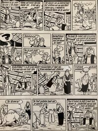 Willy Vandersteen - Suske en Wiske / Bob et Bobette - Sjeik El-Rojenbiet - Planche originale