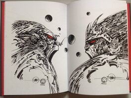 1 Double pages de Métal Heros avec dessins 2 inédits reproduit