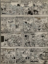 Willy Vandersteen - Suske en Wiske / Bob et Bobette - De Nerveuze Nerviërs - Planche originale