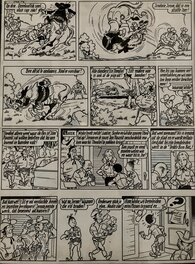 Willy Vandersteen - Suske en Wiske / Bob et Bobette - De Texasrakkers - Planche originale