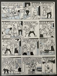 Willy Vandersteen - Suske en Wiske / Bob et Bobette - De Zeven Snaren - Planche originale