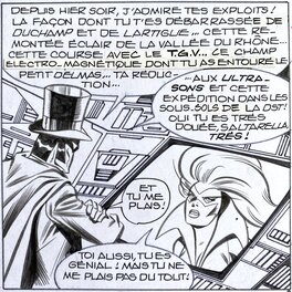 Jean-Yves Mitton - Mikros - Titans no 56 page 40 - planche originale - comic art - g1