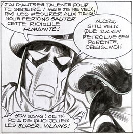 Jean-Yves Mitton - Mikros - Titans no 56 page 40 - planche originale - comic art - h1