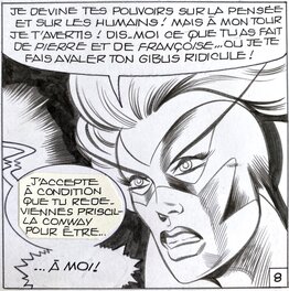 Jean-Yves Mitton - Mikros - Titans no 56 page 40 - planche originale - comic art - i1