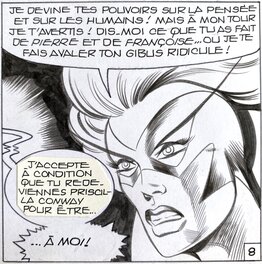 Jean-Yves Mitton - Mikros - Titans no 56 page 40 - planche originale - comic art - i1 Jean-Yves Mitton - Mikros - Titans no 56 page 40 - planche originale - comic art - i1