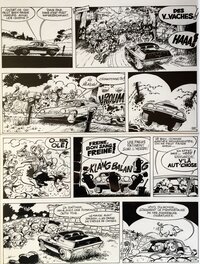 Jean-Claude Fournier - Fournier, Spirou n°26, Du Cidre pour les Etoiles, planche 3, 1974. - Planche originale