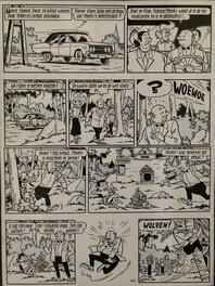 Willy Vandersteen - Suske en Wiske / Bob et Bobette - De Junglebloem - Planche originale