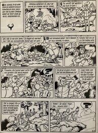 Paul Geerts - Suske en Wiske / Bob et Bobette - De Vergeten Vallei - Planche originale