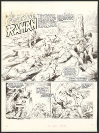 Planche originale - Rahan - Le Trésor de Rahan