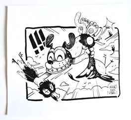 oTTami - Dessin original de l'Inktober 2022 : Duck Hunt ! - Original Illustration