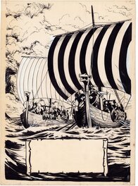 Jacques Laudy - Couverture Tintin no 21 de 1953 Laudy - Planche originale