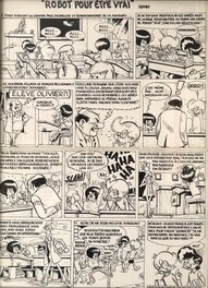 Jacques Devos - Genial Olivier planche originale que de souvenirs de jeunesse :) - Comic Strip