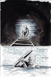 Jeff Lemire - Le labyrinthe inachevé - Planche originale