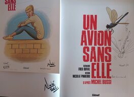 Dedicace de Fred Duval en 2021 et ex-libris Bulles en tête signé