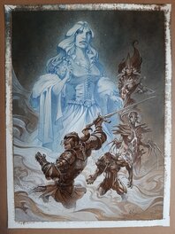 Anthony Jean - Grand dessin de l'univers de la série - Original Illustration