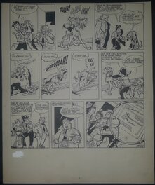 Albert Uderzo - Luc Junior a un chien talentueux - Planche originale