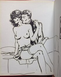 Varenne Alex Dédicace Superbe Pin up Homme Couple Sex sexy 2 , BD 2eme Ed Album Carré Noir sur dames blanches Albin Michel 1986