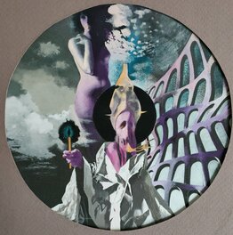 Karel Thole - Karel Thole - Urania 433 Original Cover "Margaret St. Clair - Sign of the Labrys" - Illustration originale