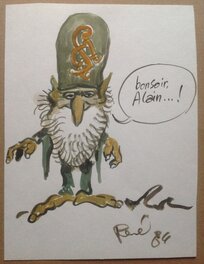 Le Dessin original de René Hausman a la gouache sur feuille canson épaisse au format entier de 18 X 24 Cm Le Dessin original de René Hausman a la gouache sur feuille canson épaisse au format entier de 18 X 24 Cm