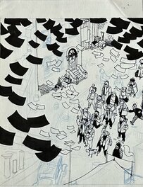 Original art - Yoyo - Les sirènes de Wall Street - dessin préparatoire