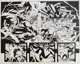 McDaniel Scott - Batman & Cain double Splash - Scott McDaniel et Andy Owens - Planche originale