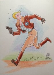 Eric Heuvel - January Jones - Original Illustration