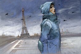 Enki Bilal - Bug III - La tour penchée - Planche originale