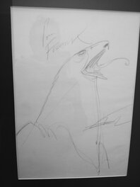 Dessin original dédicacé - encadré
