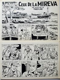 Gérald Forton - UNE AVENTURE DE TIGER JOE   CEUX DE LA MIREVA - Planche originale