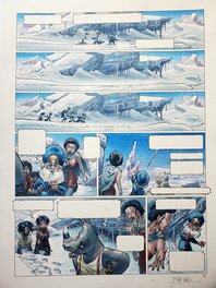 Jean-Baptiste Andréae - TERRE MECANIQUE T2 ANTARTICA    couleur directe - Planche originale